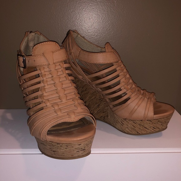 Tan Cork Wedges from Francescas - Picture 3 of 3